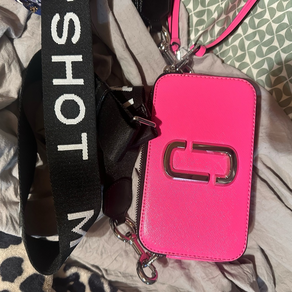 Marc Jacobs Neon Pink Phone Crossbody